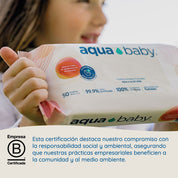 Aqua Baby Flushables 18 Bolsas de 50 Toallitas Húmedas