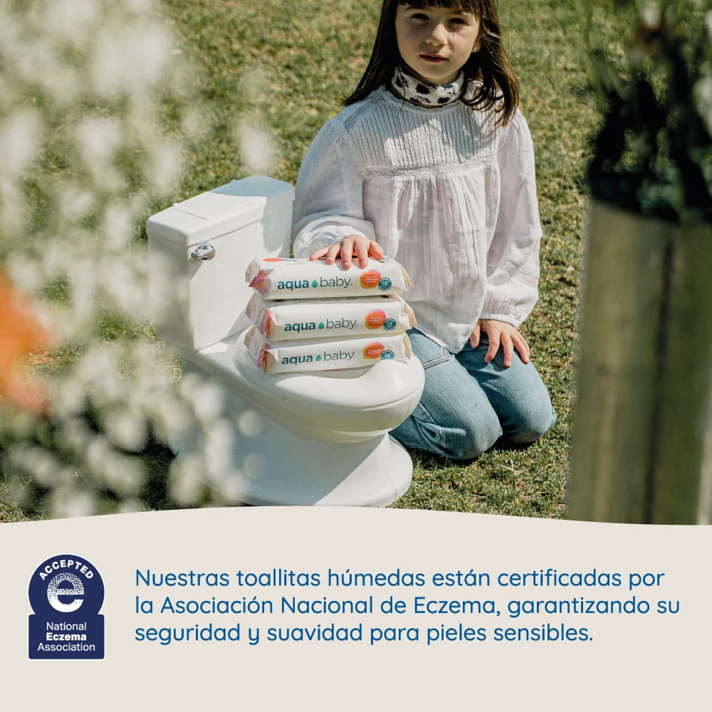 Aqua Baby Flushables 18 Bolsas de 50 Toallitas Húmedas