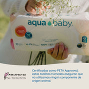 Aqua Baby Flushables 18 Bolsas de 50 Toallitas Húmedas
