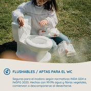 Aqua Baby Flushables 18 Bolsas de 50 Toallitas Húmedas