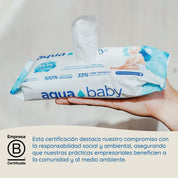 Aqua Baby 6 Bolsas de 60 Toallitas Húmedas