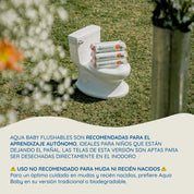 Aqua Baby Flushables 12 Bolsas de 50 Toallitas Húmedas