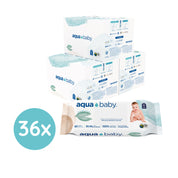 Aqua Baby Biodegradables 36 Bolsas de 60 Toallitas Húmedas