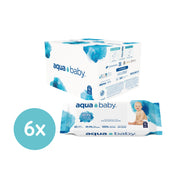 Aqua Baby 6 Bolsas de 60 Toallitas Húmedas