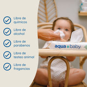 Aqua Baby Biodegradables 24 Bolsas de 30 Toallitas Húmedas