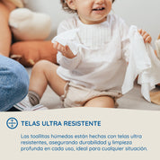 Aqua Baby Biodegradables 24 Bolsas de 60 Toallitas Húmedas